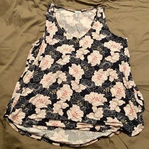 Floral Print Swing Tank - 1X